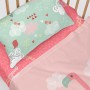 Bettlaken HappyFriday MOSHI MOSHI Bunt 60 x 120 x 14 cm Rosa Flamingo von HappyFriday, Bettlaken und Kopfkissenbezüge - Ref: ...