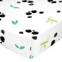 Fitted sheet HappyFriday MOSHI MOSHI White Multicolour 60 x 120 x 14 cm Panda bear by HappyFriday, Sheets and pillowcases - R...