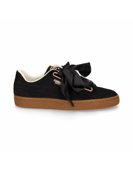 Laufschuhe für Damen Puma Basket Heart Corduroy Schwarz | Tienda24 Tienda24.eu