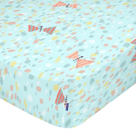 Fitted sheet HappyFriday MOSHI MOSHI Multicolour Single by HappyFriday, Sheets and pillowcases - Ref: D1609420, Price: 21,56 ...