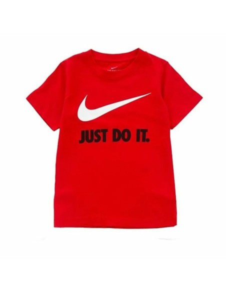 Camiseta de Manga Corta Infantil Nike Swoosh Rojo | Tienda24 Tienda24.eu