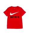 T shirt à manches courtes Enfant Nike Swoosh Rouge | Tienda24 Tienda24.eu