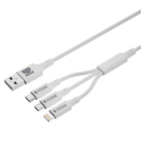 Câble USB Kodak Blanc Multicouleur de Kodak, Câbles USB - Réf : S0442003, Prix : 3,81 €, Remise : %