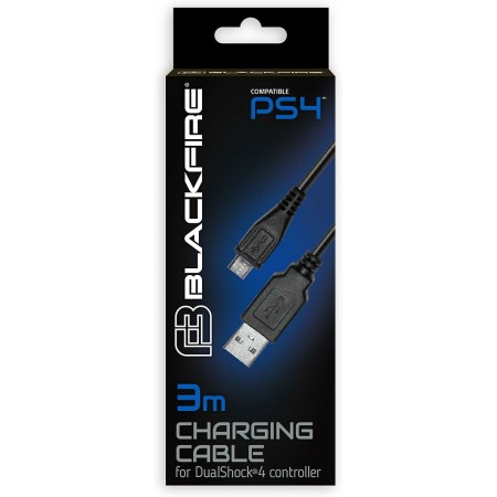 Cable USB a micro USB Blackfire PS4 Negro de Blackfire, Cables USB - Ref: S0452703, Precio: 3,16 €, Descuento: %