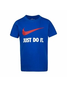 Camiseta de Manga Corta Infantil Nike Sportswear Futura Azul | Tienda24 Tienda24.eu