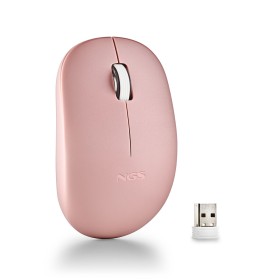 Optical Wireless Mouse Nilox Pink | Tienda24 - Global Online Shop Tienda24.eu