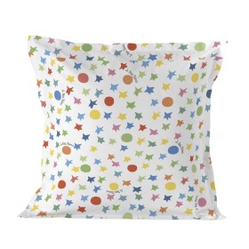 Federa HappyFriday Le Petit Prince Courageux Multicolore 80 x 80 cm di HappyFriday, Lenzuola e federe per cuscino - Rif: D160...