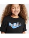 Camisola de Manga Curta Infantil Nike Sportswear Preto | Tienda24 Tienda24.eu