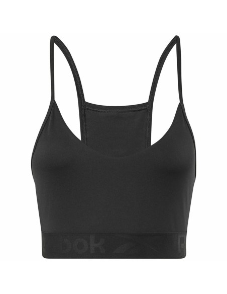 Sujetador Deportivo Reebok Strappy Negro | Tienda24 Tienda24.eu