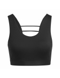 Sports Bra Adidas CoreFlow Luxe Black | Tienda24 Tienda24.eu