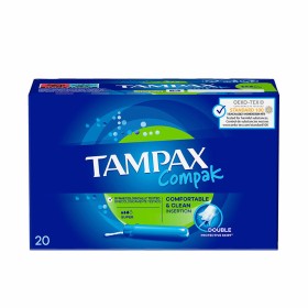 Assorbenti Interni Super Tampax Compak 20 Unità di Tampax, Tamponi chimici - Rif: S05100924, Prezzo: 6,27 €, Sconto: %