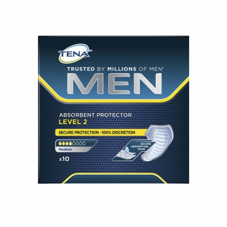 Normal sanitary pads without wings Tena Tena Men Level 10 Units by Tena, Pantyliners - Ref: S05101978, Price: 7,39 €, Discoun...