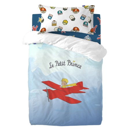 Parure de couette HappyFriday Le Petit Prince Son Avion Multicouleur Lit de bébé 2 Pièces | Tienda24 - Global Online Shop Tienda24.eu