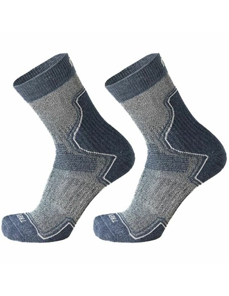 Chaussettes de Sport Mico Trail Blue marine Gris Homme | Tienda24 Tienda24.eu