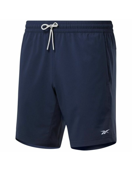 Pantalones Cortos Deportivos para Hombre Reebok Ready Azul | Tienda24 Tienda24.eu