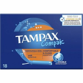 Tampón Super Plus Tampax Tampax Compak Aplicador 18 Unidades de Tampax, Tampones - Ref: S05106213, Precio: 6,65 €, Descuento: %