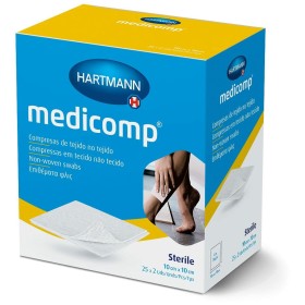 Sterilized Gauze Hartmann Medicomp 10 x 10 cm 50 Units by Hartmann, Plaster casts, bandages, and bandaging supplies - Ref: S0...