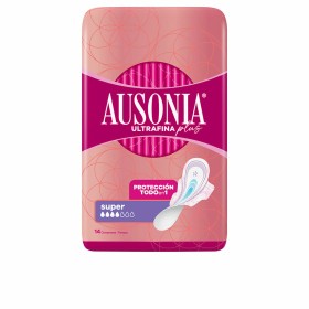 Pensos Higiénicos Super com Alas Ausonia Plus Ultrafino 14 Unidades de Ausonia, Protege slips - Ref: S05106606, Preço: 5,09 €...