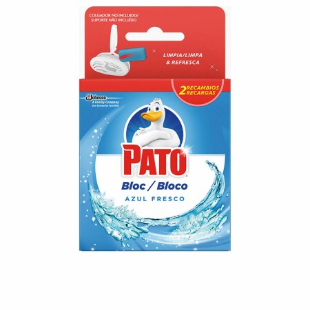 Ambientador de inodoro Pato Agua Azul 2 x 40 g Desinfectante Bloque de Pato, Productos de limpieza para inodoro - Ref: S05109...