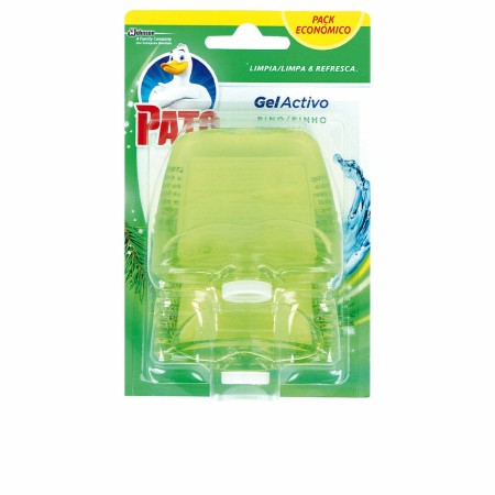 Ambientador de inodoro Pato Gel Activo Pino 2 Unidades Desinfectante de Pato, Productos de limpieza para inodoro - Ref: S0510...