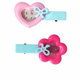 Hair Clips Inca Flower Heart Buttons (2 Pieces) by Inca, Headbands - Ref: S05113588, Price: 6,13 €, Discount: %