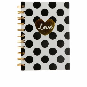 Carnet de Notes Inca Noir Amour Blanc A6 de Inca, Blocs notes - Réf : S05113610, Prix : 4,43 €, Remise : %