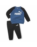 Chándal Infantil Puma Minicats Essentials Raglan Negro Azul | Tienda24 Tienda24.eu