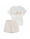 Conjunto Desportivo para Crianças Adidas Trifolio Branco | Tienda24 Tienda24.eu