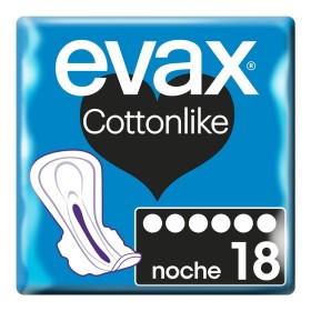 Compresas con Alas para Noche Evax COTTONLIKE (9 uds) de Evax, Protege slips - Ref: S05124801, Precio: 4,93 €, Descuento: %