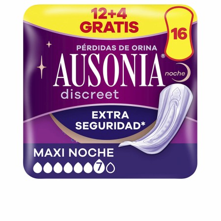 Pensos Higiénicos para Incontinência Ausonia Discreet Maxi 16 Unidades de Ausonia, Protege slips - Ref: S05124802, Preço: 8,4...