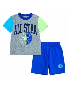 Conjunto Deportivo para Niños Converse Core Tee Negro/Gris | Tienda24 Tienda24.eu