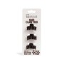 Hair clips IDC Institute ECO HAIR CLAW Dark brown 3 Pieces 3 Units by IDC Institute, Claws - Ref: S05125934, Price: 4,03 €, D...