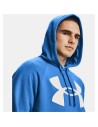 Sudadera con Capucha Hombre Under Armour Rival Big Logo Azul | Tienda24 Tienda24.eu