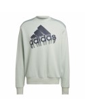 Sweat sans capuche unisex Adidas Essentials Brand Love Turquoise | Tienda24 Tienda24.eu