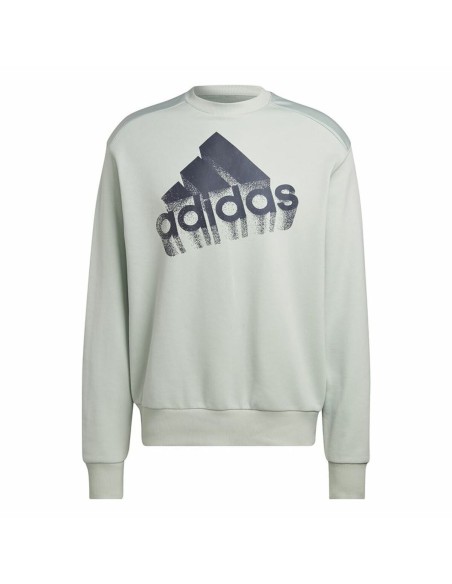 Sudadera sin Capucha Unisex Adidas Essentials Brand Love Turquesa | Tienda24 Tienda24.eu