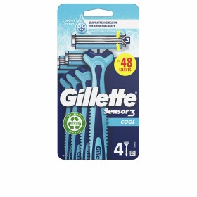 Disposable Razor Gillette SENSOR 3 COOL (4 Units) by Gillette, Men - Ref: S05126541, Price: 7,61 €, Discount: %