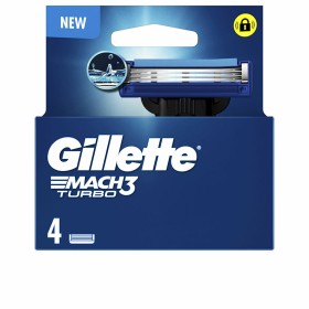 Lâminas de barbear Gillette MACH 3 TURBO (4 Unidades) de Gillette, Homem - Ref: S05126544, Preço: 17,71 €, Desconto: %