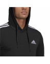 Sweat à capuche homme Adidas Essentials 3 Stripes Noir | Tienda24 Tienda24.eu