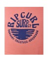 Polar com Capuz Homem Rip Curl Essentials 3 Stripes French Terry Salmão | Tienda24 Tienda24.eu