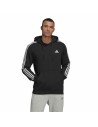 Men’s Hoodie Adidas Essentials 3 Stripes Black | Tienda24 Tienda24.eu