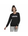 Sudadera sin Capucha Mujer Adidas Essentials Logo Negro | Tienda24 Tienda24.eu