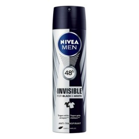 Desodorizante em Spray Men Black & White Invisible Nivea Men Black White Invisible (200 ml) 200 ml de Nivea, Desodorizantes -...