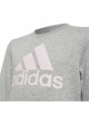 Sweat-shirt sans capuche fille Adidas Essentials Gris | Tienda24 Tienda24.eu