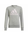 Sudadera sin Capucha Niña Adidas Essentials Gris | Tienda24 Tienda24.eu