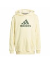 Unisex Hoodie Adidas Future Icons Badge of Sport Yellow | Tienda24 Tienda24.eu