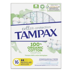 Assorbenti Interni Regolari Tampax Tampax Organic Regular (16 uds) 16 Unità di Tampax, Tamponi chimici - Rif: S0572988, Prezz...