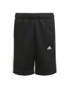 Sportshorts für Kinder Adidas D2M 3 Stripes Schwarz | Tienda24 Tienda24.eu