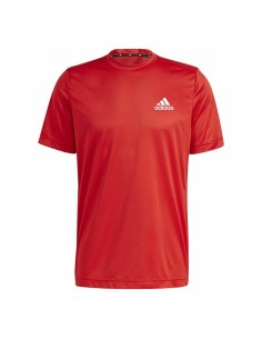 Maglia a Maniche Corte Uomo Aeroready Designed To Move Adidas Designed To Move Rosso da Adidas, Uomo - Ref: S6486720, Precio:...