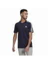 Men’s Short Sleeve T-Shirt Essentials 3 bandas Adidas Legend Ink Blue Dark blue | Tienda24 Tienda24.eu