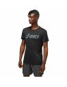 Herren Kurzarm-T-Shirt Asics Core Schwarz | Tienda24 Tienda24.eu